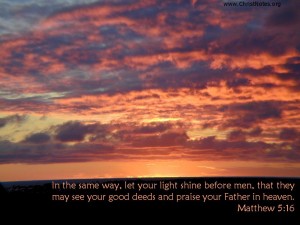 Matthew 5:16 – Glorify Your Father in Heaven Papel de Parede Imagem