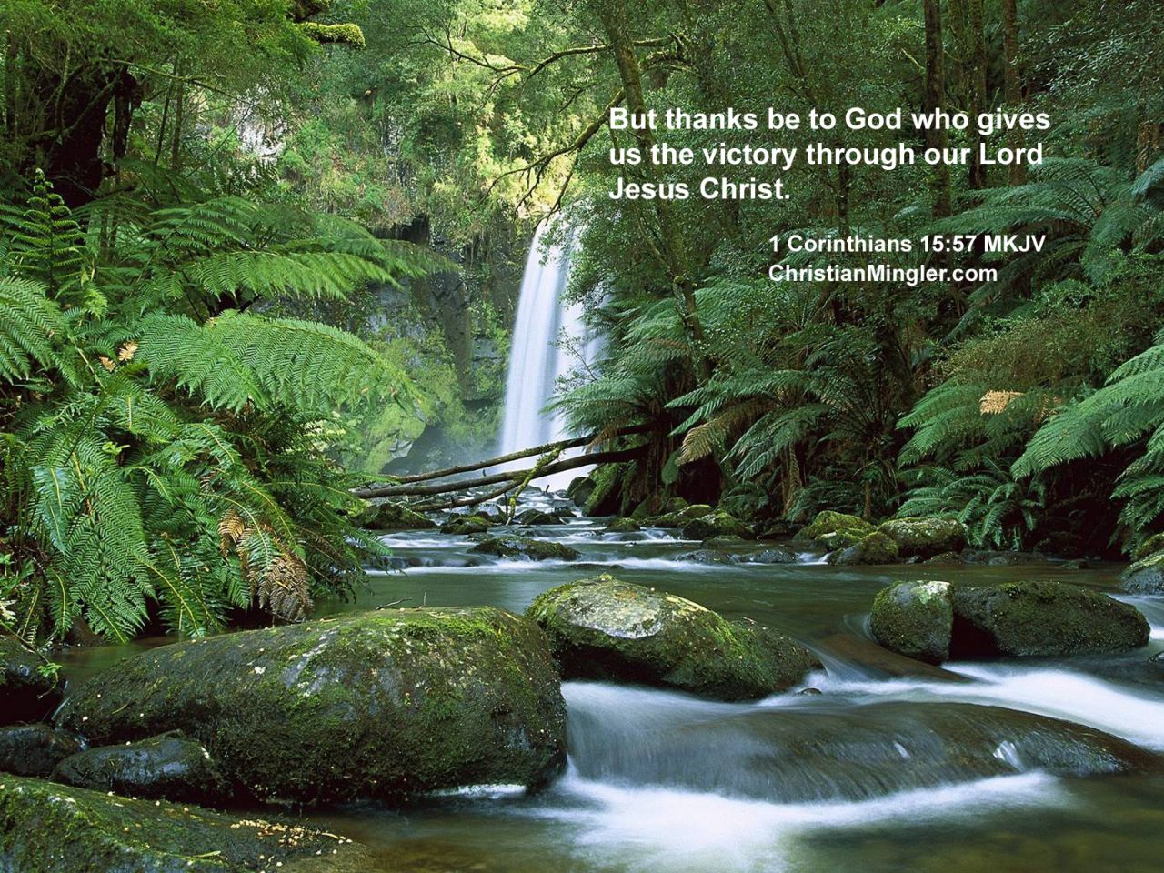 Christian wallpaper 1 Corinthians 15:57