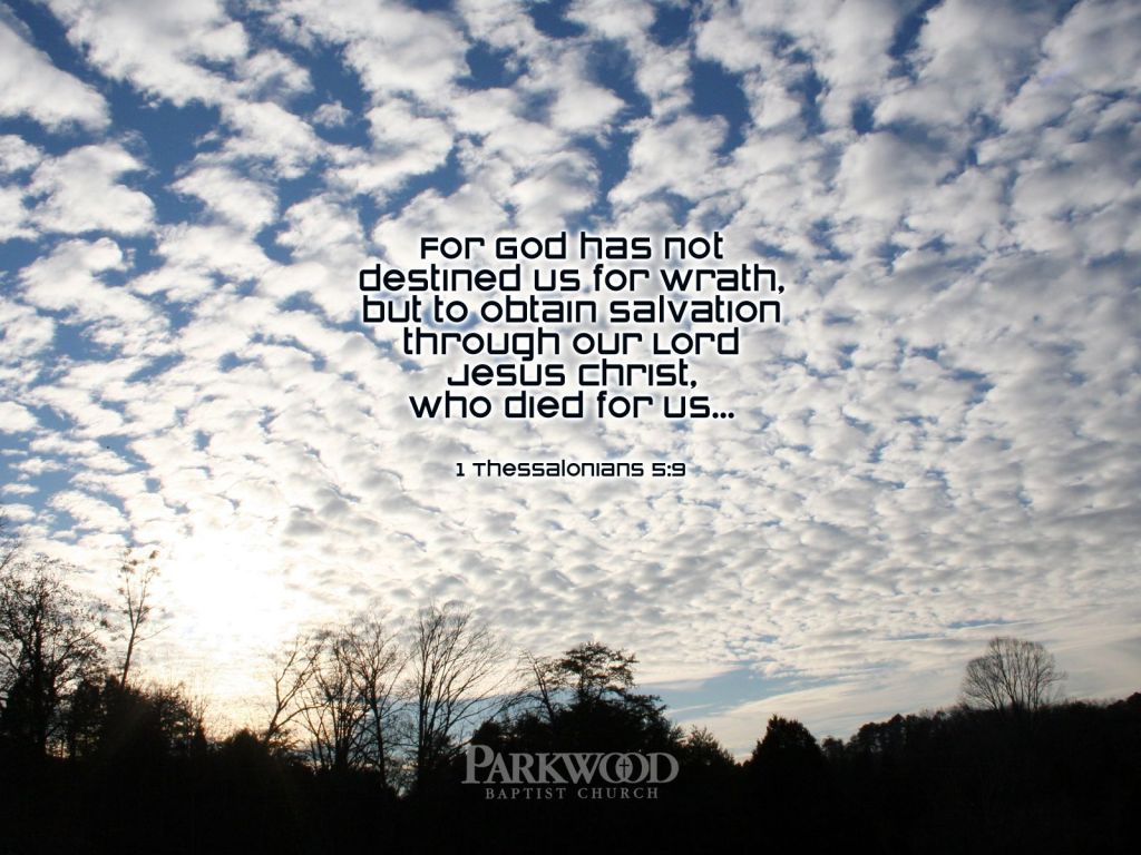 Christian wallpaper 1 Thessalonians 5:9