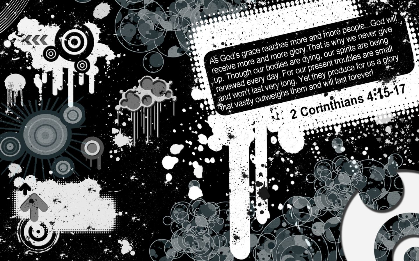 Christian wallpaper 2 corinthians 4:15