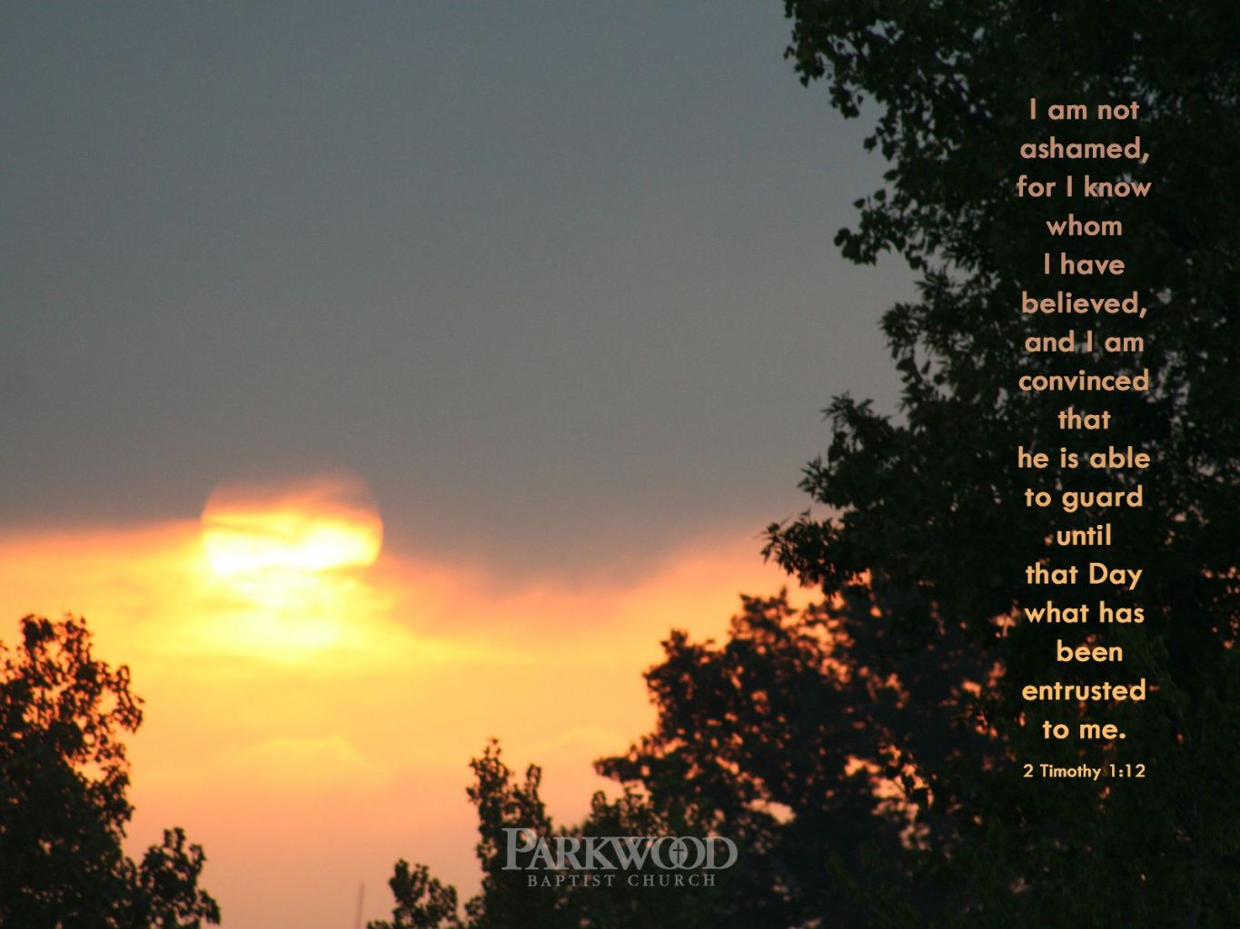 Christian wallpaper 2 Timothy 1:12