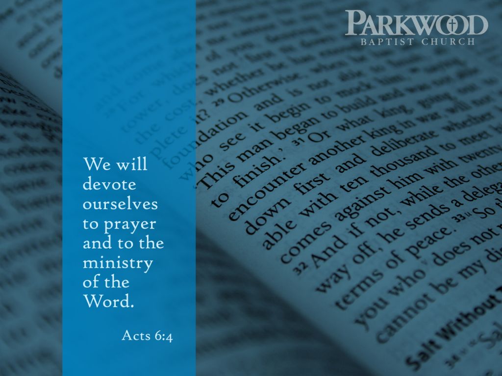 Christian wallpaper Acts 6:4