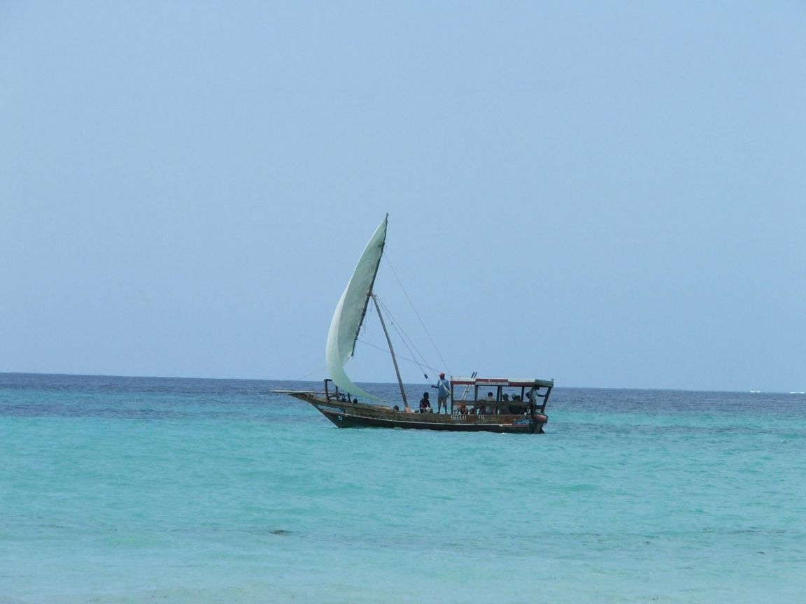 Christian wallpaper Boat at sea