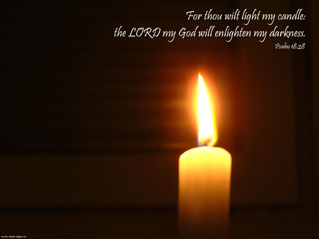 Christian wallpaper Candle light 