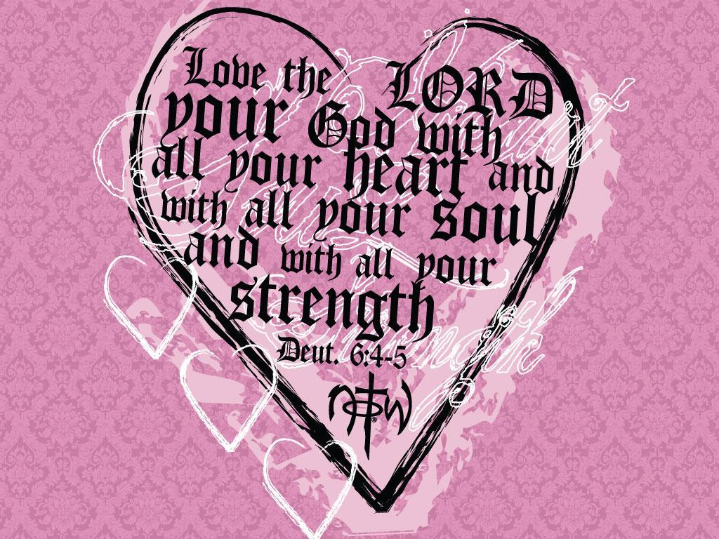 Christian wallpaper Deuteronomy 6:4-5