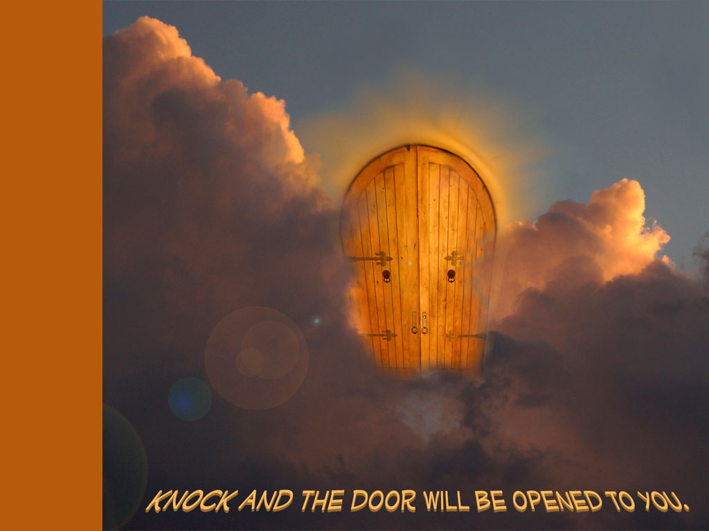 Christian wallpaper Door will be opened