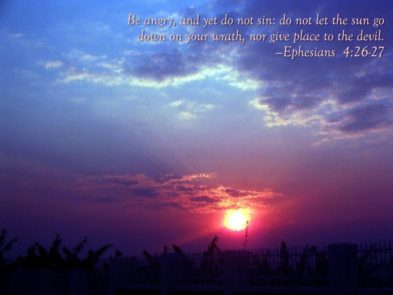 Christian wallpaper Ephesians 4:26-27