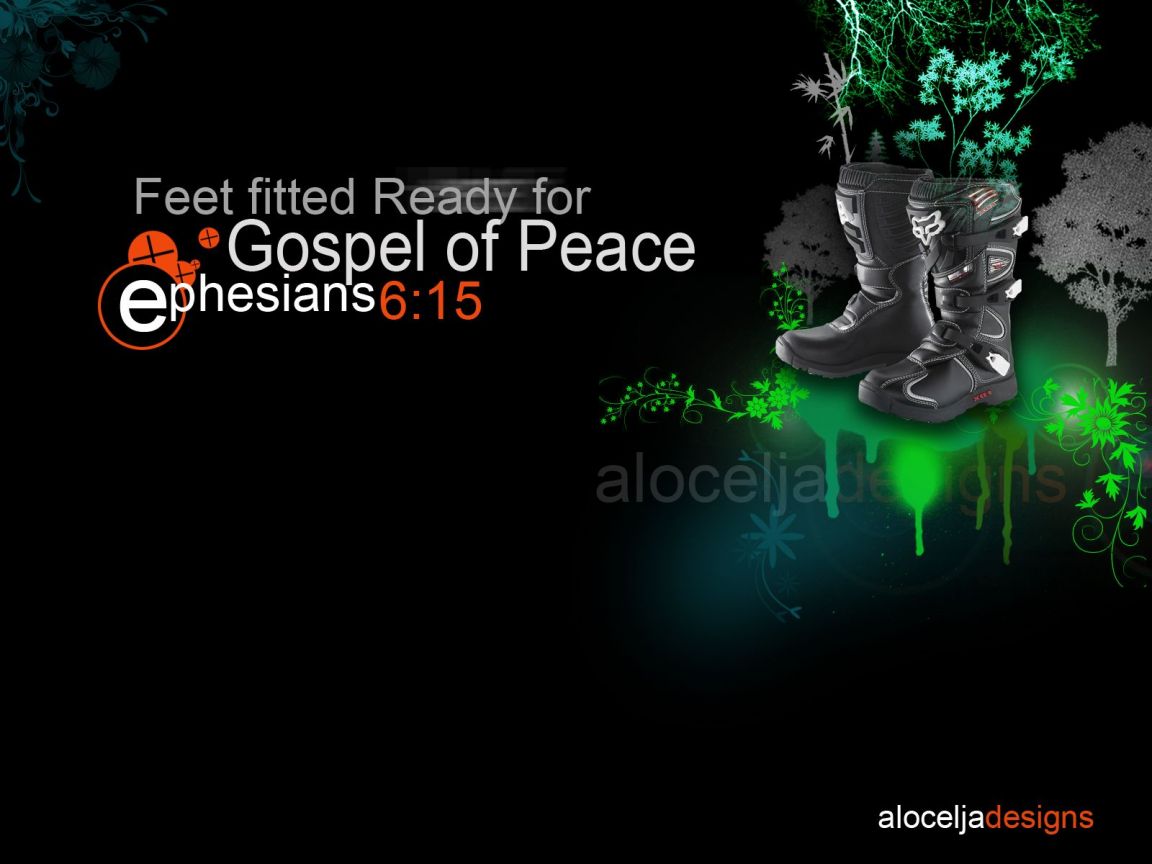 Christian wallpaper Ephesians 6:15