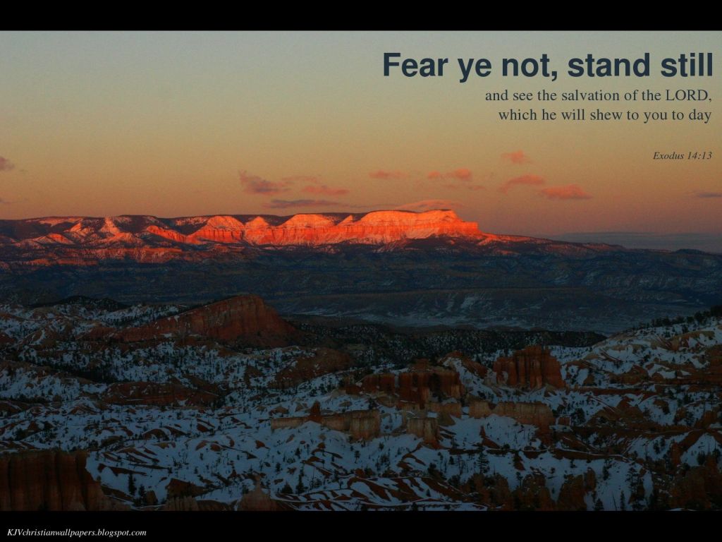 Christian wallpaper Exodus 14:13