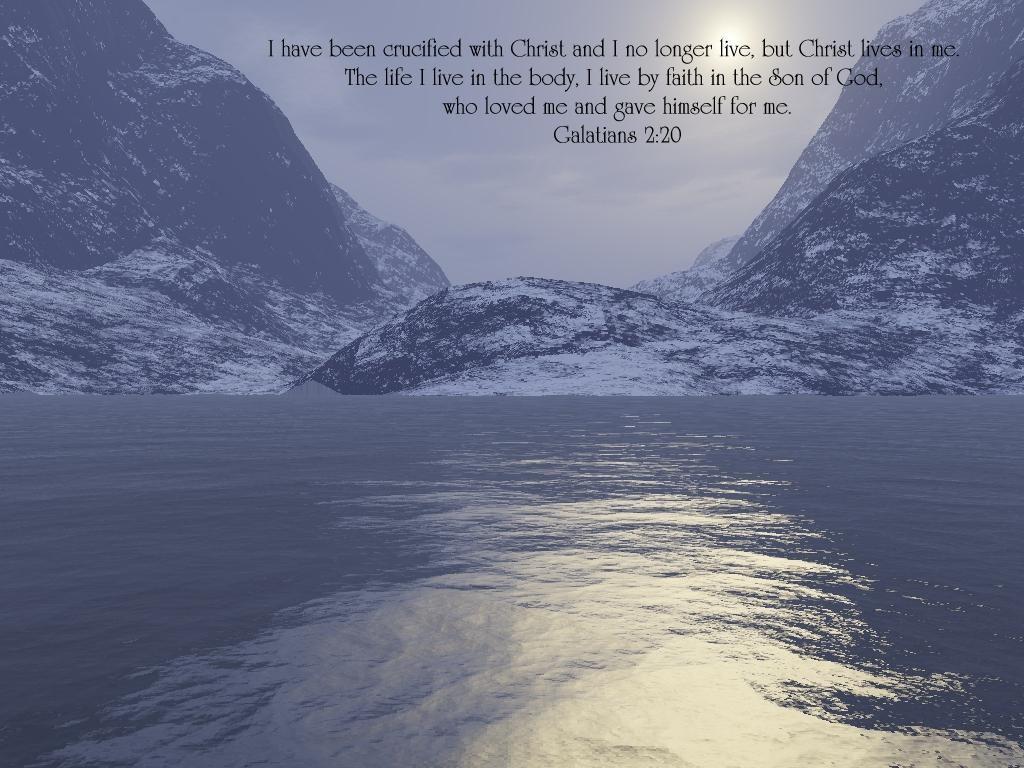 Christian wallpaper Galatians 2:20