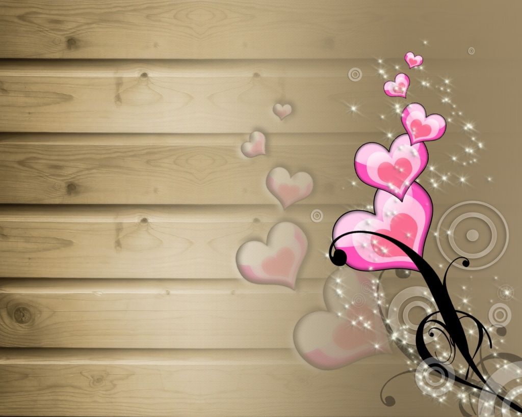 Christian wallpaper Heart and Wood