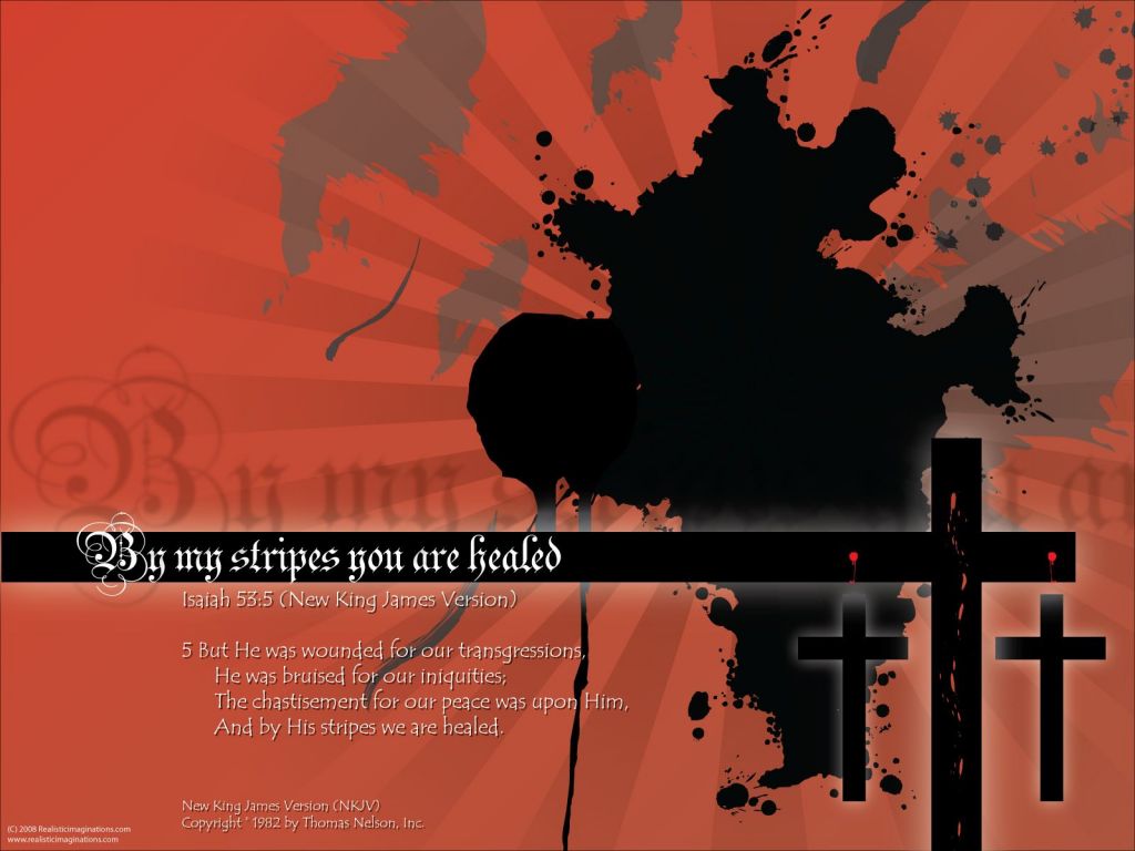 Christian wallpaper Isaiah 53:5