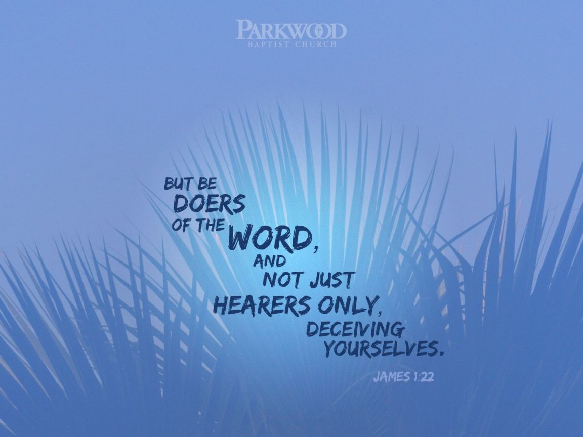Christian wallpaper James 1:22