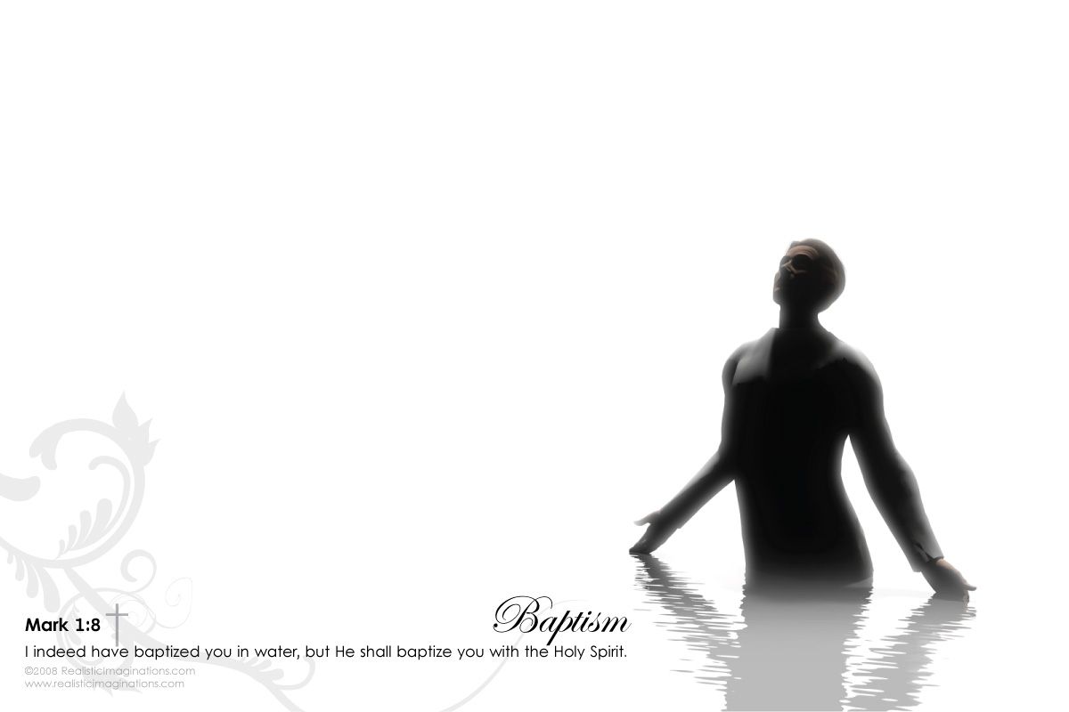 Christian wallpaper Mark 1:8