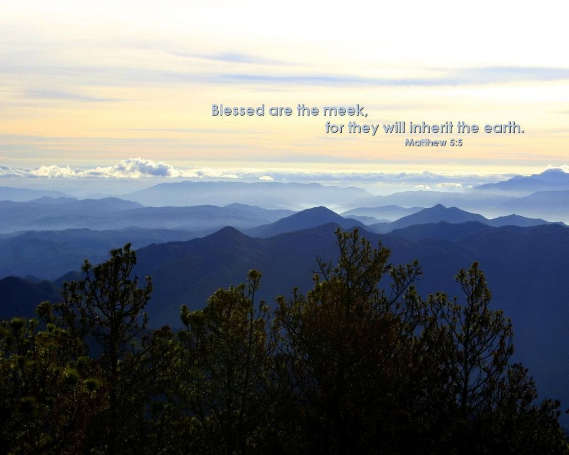 Christian wallpaper Matthew 5:5