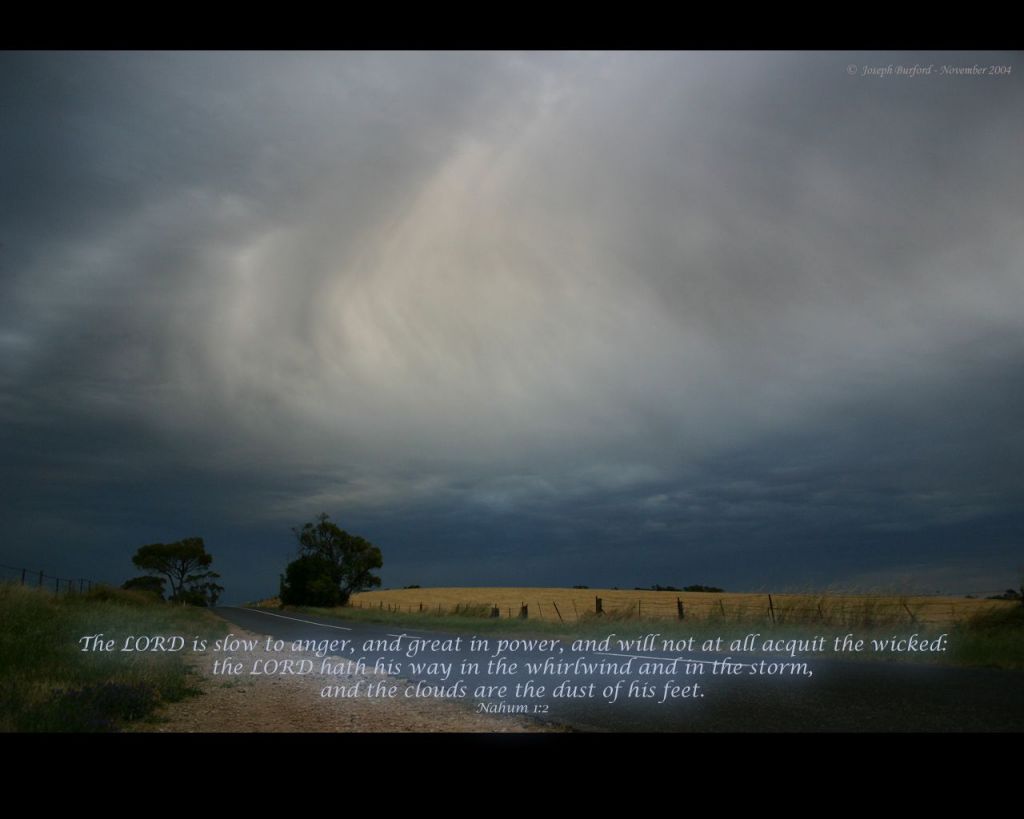 Christian wallpaper Nahum 1:2