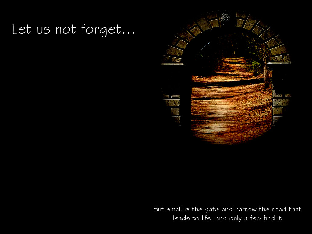 Christian wallpaper Narrow Path