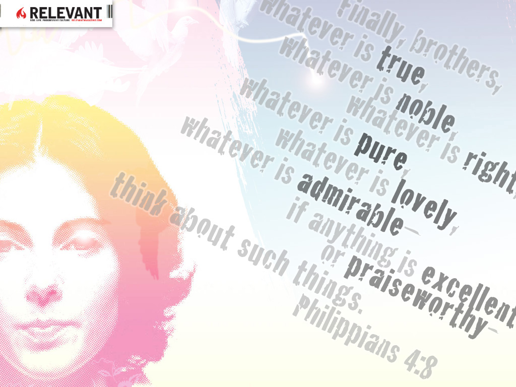 Christian wallpaper Philippians 4:8