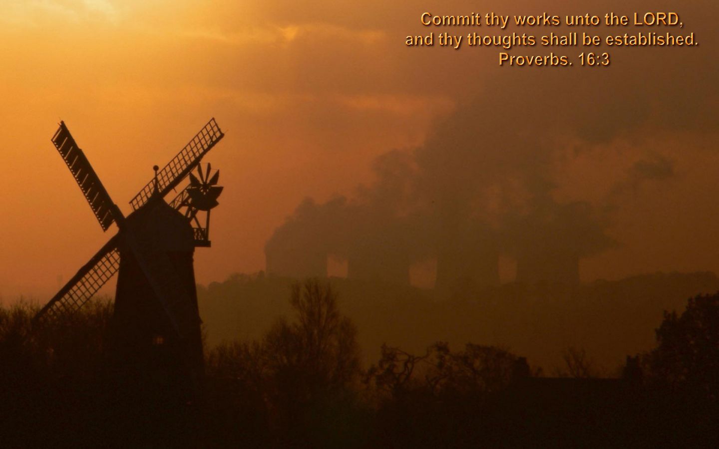 Christian wallpaper Proverbs 16:3