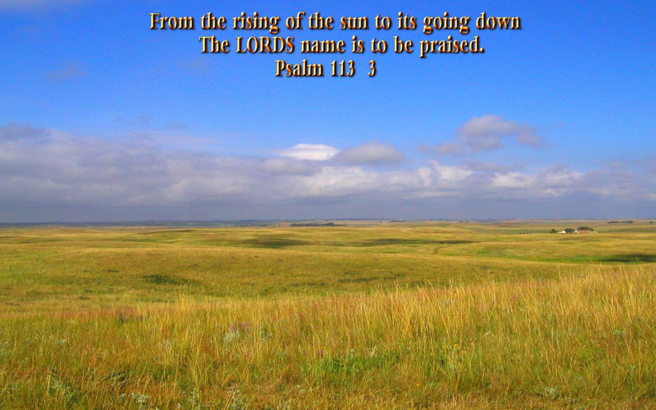 Christian wallpaper Psalm 113:3