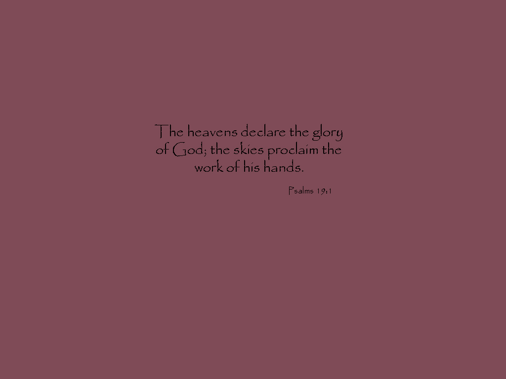 Christian wallpaper Psalm 19:1