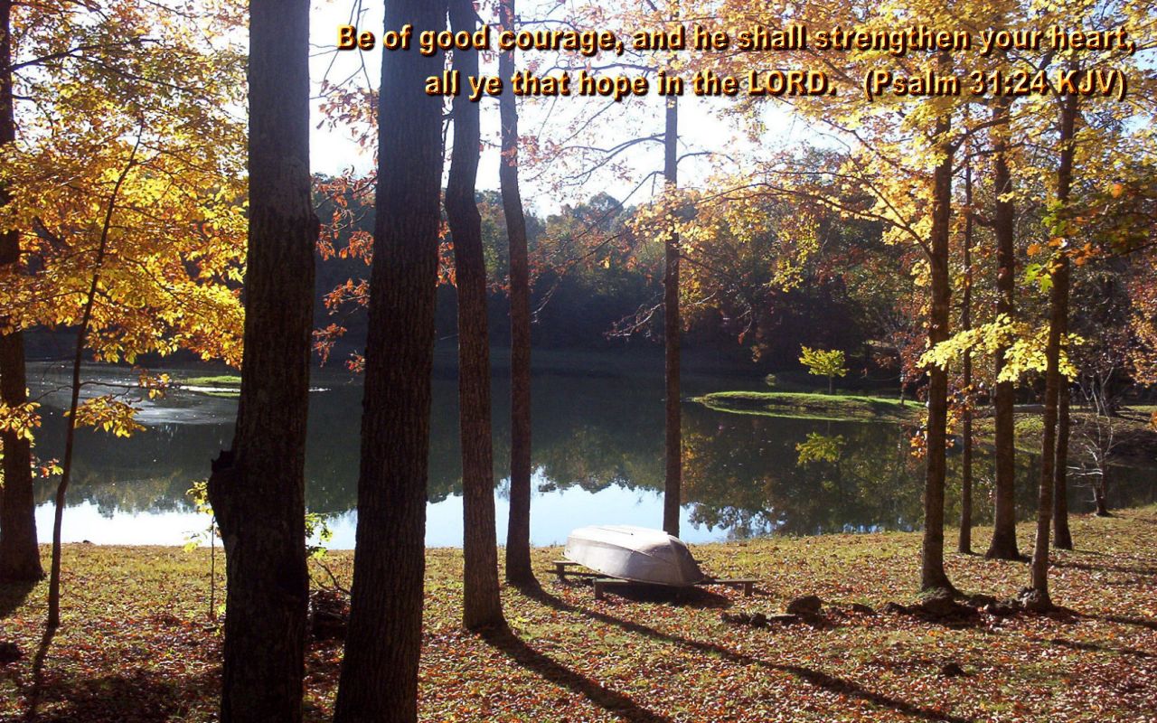 Christian wallpaper Psalm 31:24