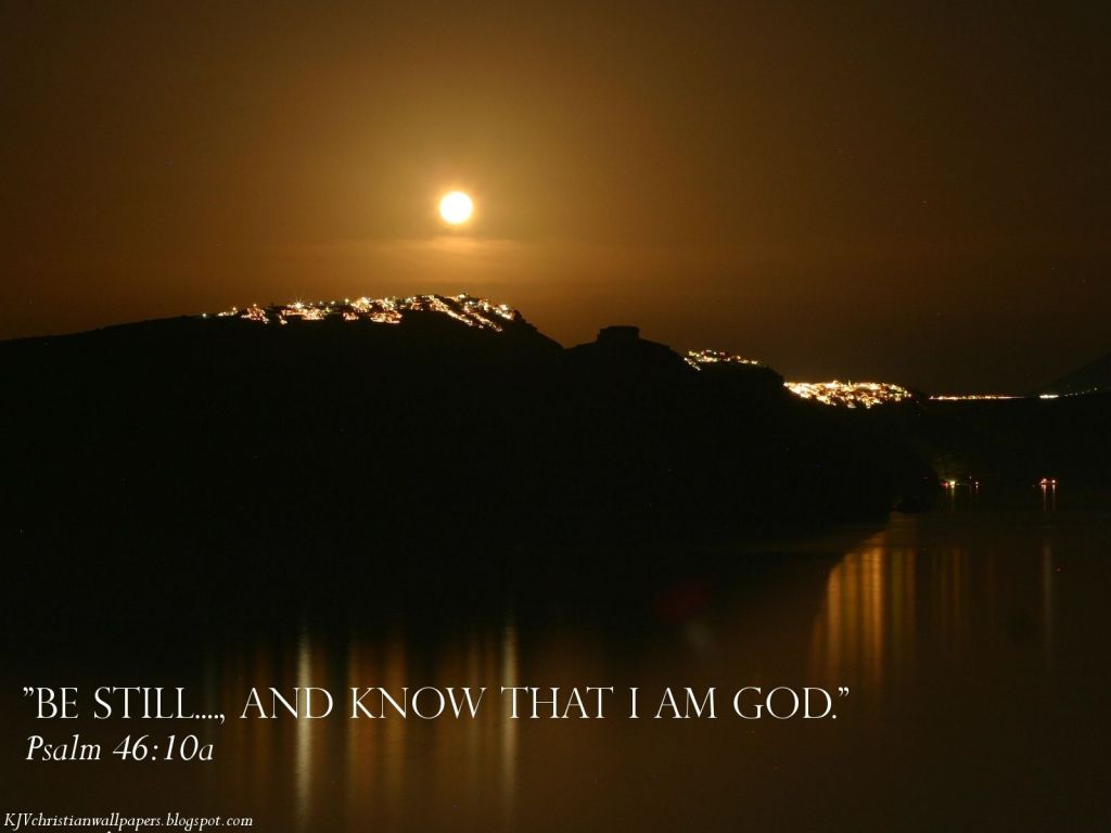 Christian wallpaper Psalm 46:10a