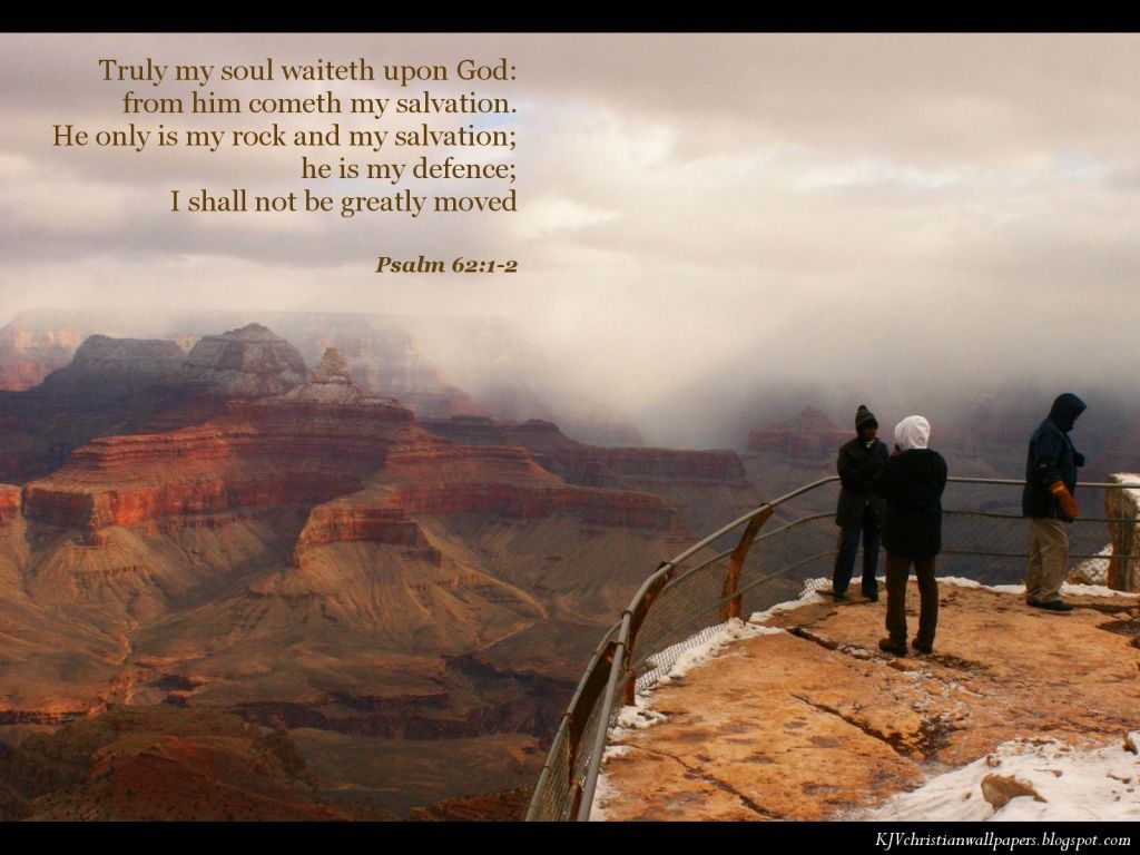 Christian wallpaper Psalm 62:1-2