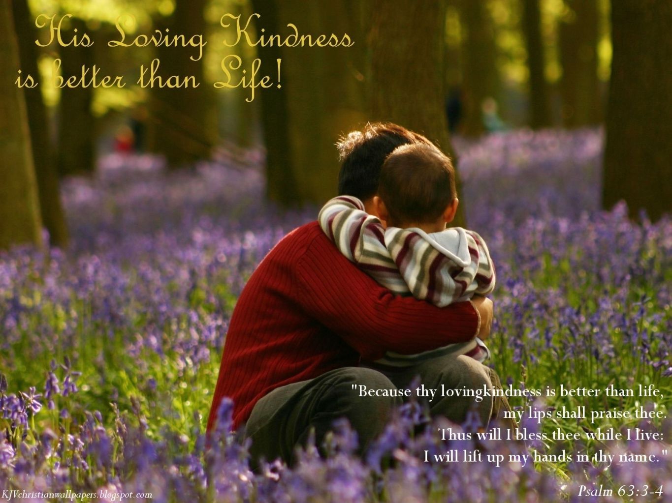 Christian wallpaper Psalm 63:3-4