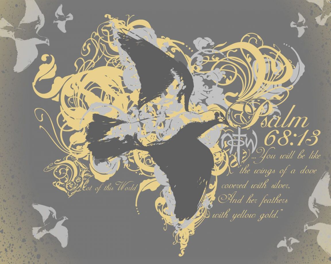 Christian wallpaper Psalm 68:13