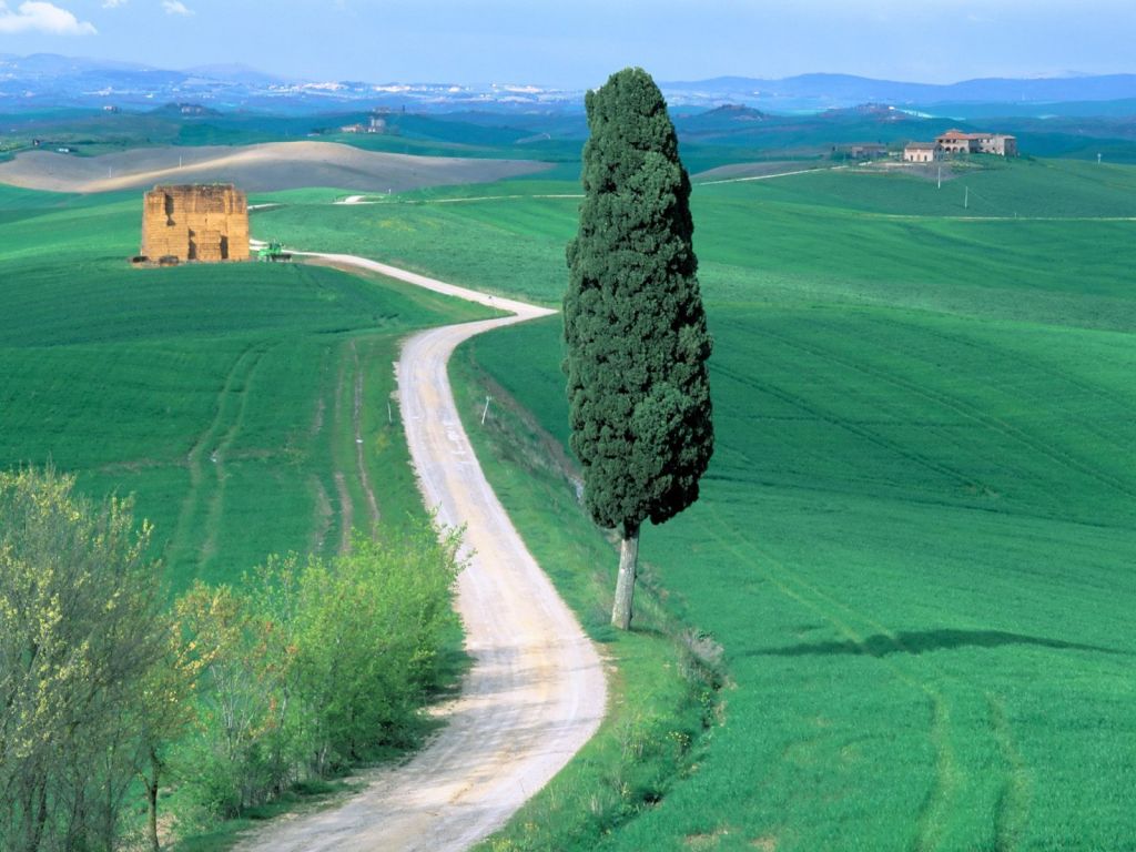 Christian wallpaper Road in farm