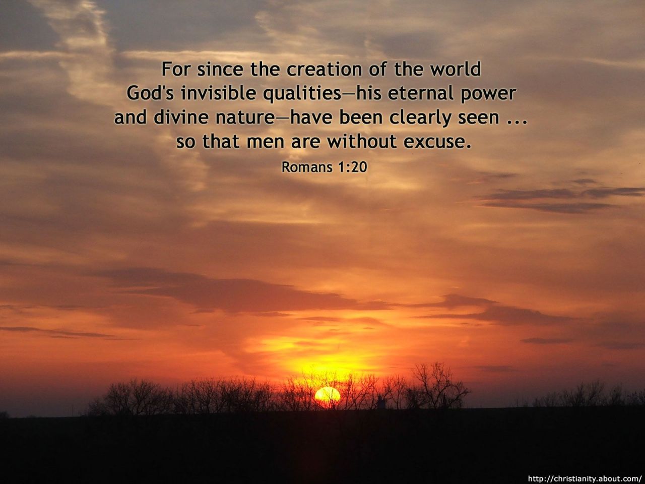 Christian wallpaper Romans 1:20
