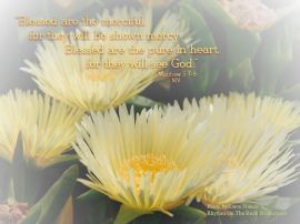 Matthew 5:7-8 christian wallpaper, christian background