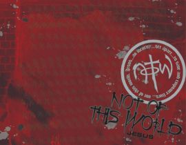 Not Of This World red christian wallpaper, christian background