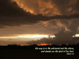 Nahum 1:3 christian wallpaper, christian background