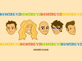 Newsboys cartoon christian wallpaper, christian background