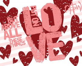 Put on love christian wallpaper, christian background
