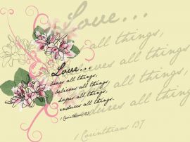 1 Corinthians 13:7 christian wallpaper, christian background