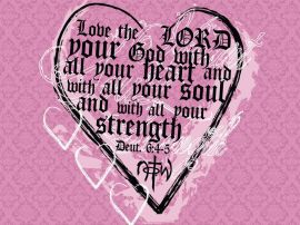 Deuteronomy 6:4-5 christian wallpaper, christian background
