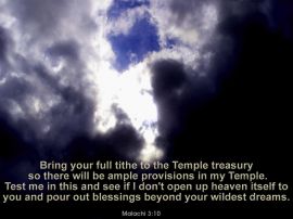 Malachi 3:10 christian wallpaper, christian background
