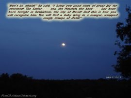 Luke 2:10-12 christian wallpaper, christian background