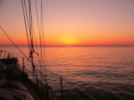 Sunrise at sea christian wallpaper, christian background