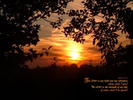 The Lord is our light  christian wallpaper, christian background