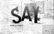 Details for the 'SAY' free image, background, wallpaper