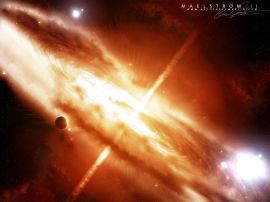 Explosion in Space christian wallpaper, christian background