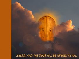 Door will be opened christian wallpaper, christian background