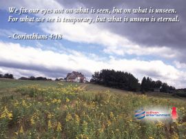 I Corithians 4:18 christian wallpaper, christian background