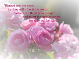 Matthew 5:5-6 christian wallpaper, christian background