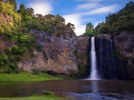 Waterfall and stones christian wallpaper, christian background