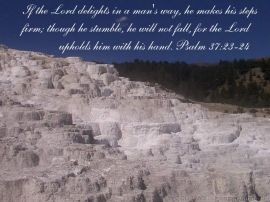Psalm 37:23-24 christian wallpaper, christian background